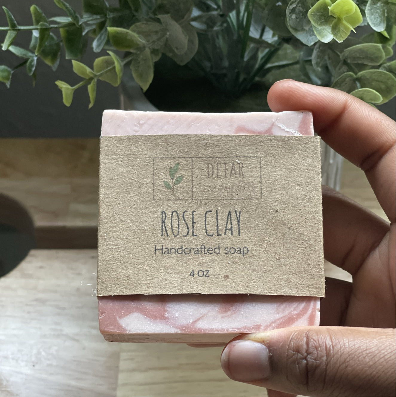 Rose clay soap